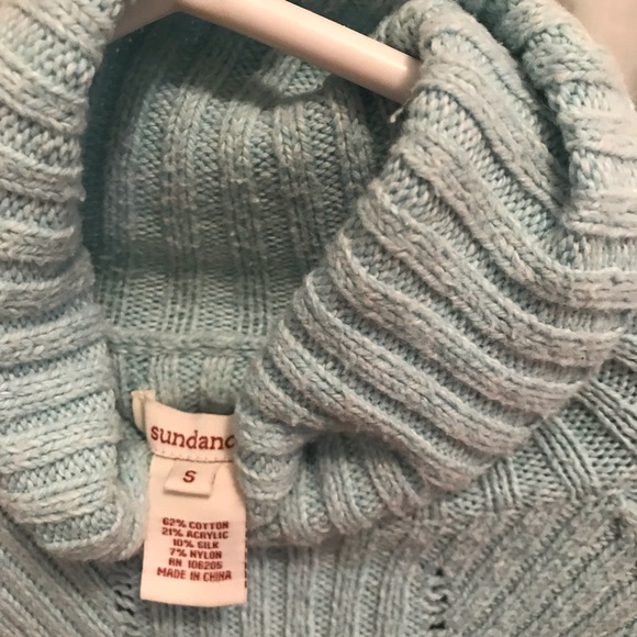 Sea Foam Sundance Turtleneck Sweater Size Small - Picture 3 of 3